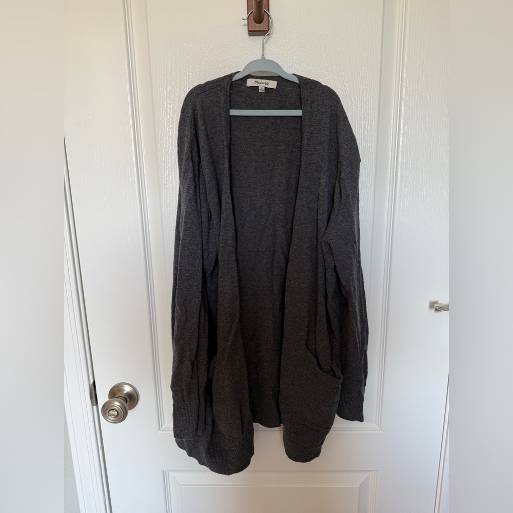 Madewell Dark Gray Open Cardigan Size S